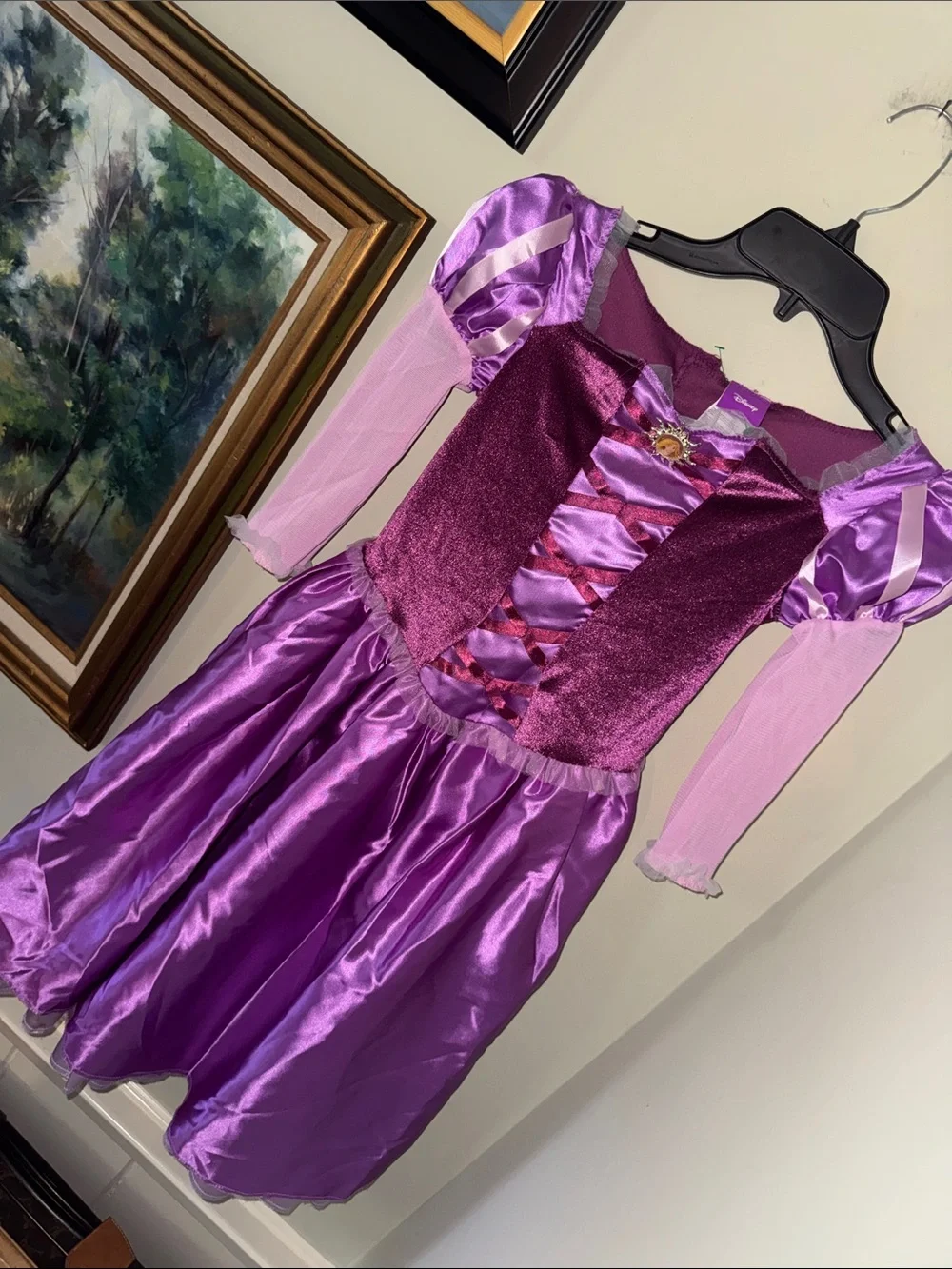 Rapunzel Disney Kids Purple Princess Halloween Dress-Up Costume Size 4-6 Small